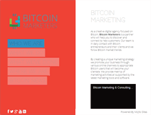 Tablet Screenshot of bitcoinmarketers.com